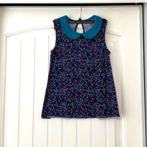 ModCloth Peter Pan collar teal top